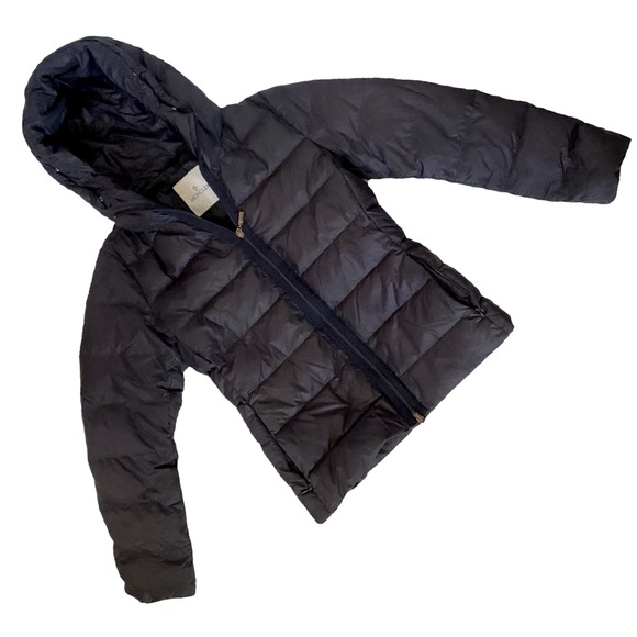 Moncler Angers Giubbotto Down Hooded Puffer Jacket. Deep Navy. Sz XS / Small - Picture 2 of 14